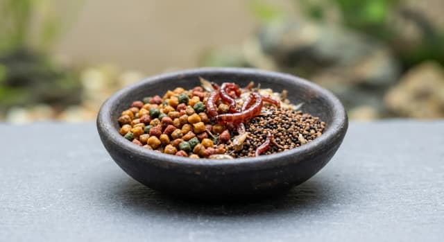 Aquarium food appropriate for feeding African Dwarf Frog