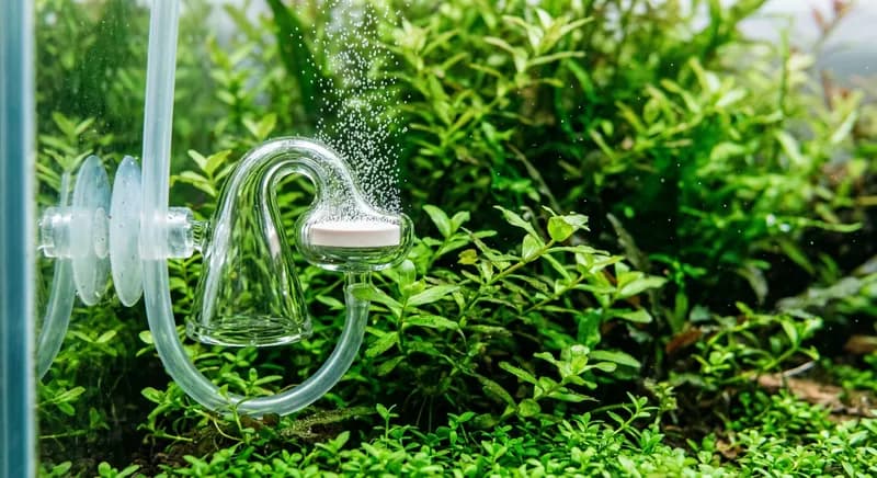 CO2 diffuser in planted aquarium